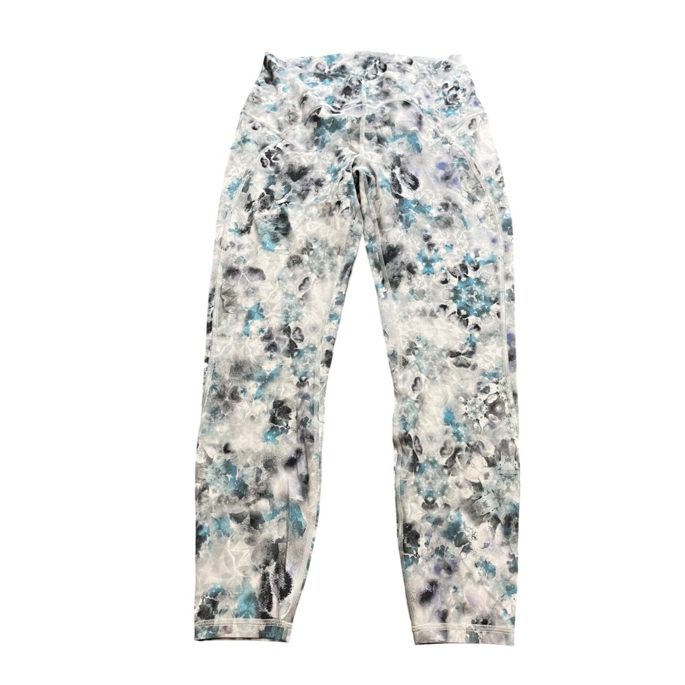 Lululemon Unlimit‎ High Rise Leggings 25 inch Kaleidofloral Multi Womens Size 10